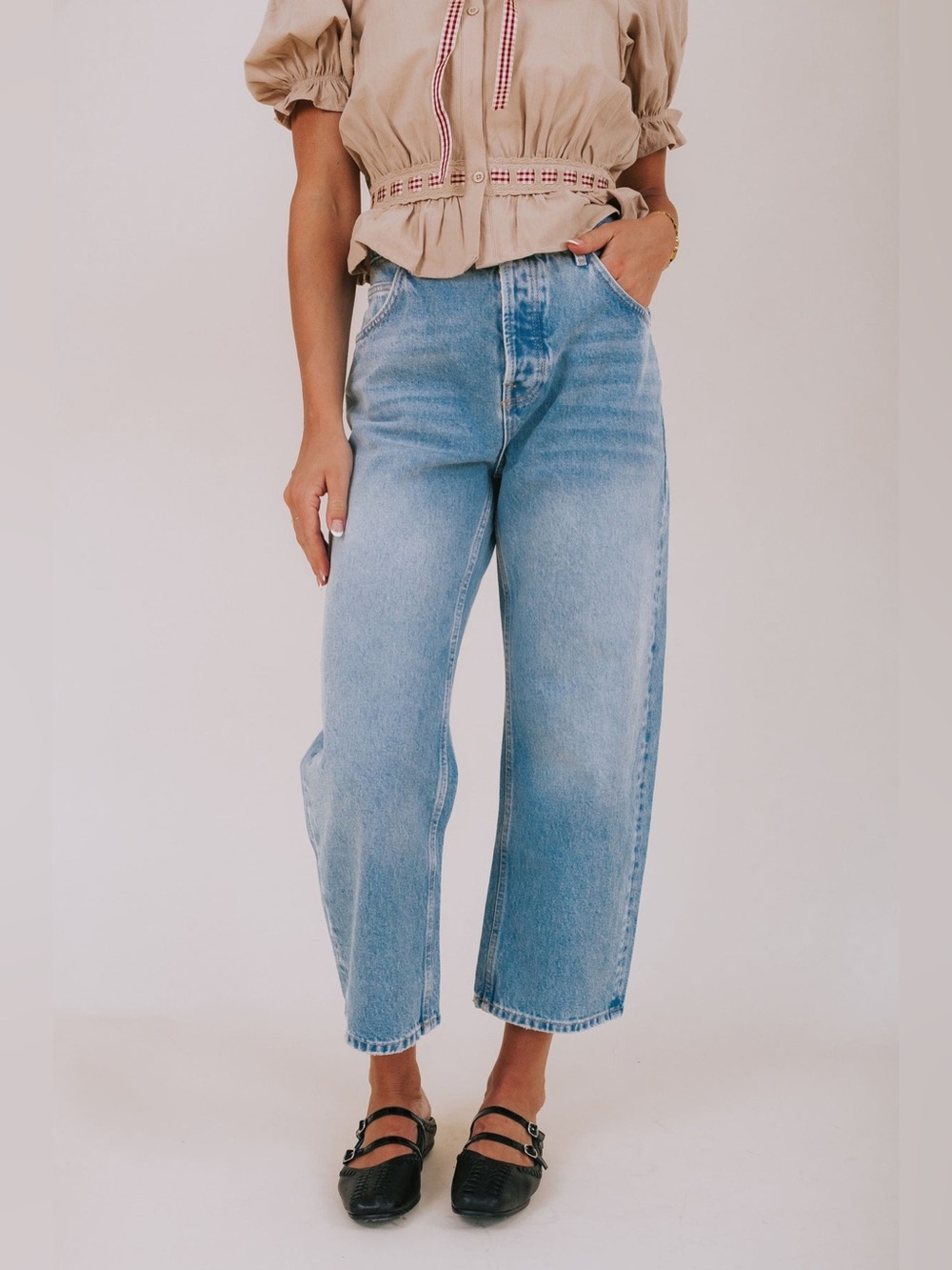 Free People Deep Trance Dropped Boyfriend Jeans